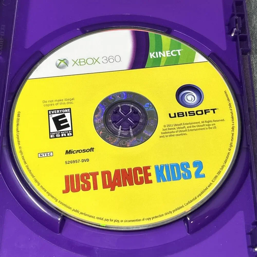 2011 Just Dance Kids 2 Xbox 360 Kinect Game CIB Complete Kids Dance Party READ